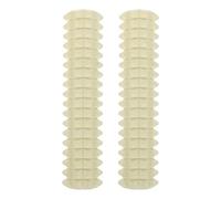 2 Pièces Rouleau de Remplacement 5,2x1,2x1,2 Pouces | Plastique Blanc, Motion Régulière en Profondeur, Usage Maison et Professionnel, pour Assemblage de Pied