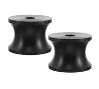 2 Pièces Rouleau Guide pour Support D’ancre de Bateau, Nylon Noir | Chaîne et Corde D’ancrage, Matériel de Support Inclus, Usage Voile et Remorque Kayak