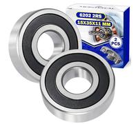 2 Pièces Roulement a Bille 6202 2RS pour Machine a Laver avec Taille 15x35x11 mm - MONTERAL