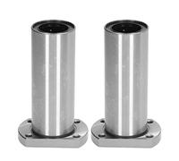 2 pièces Roulement à billes linéaire à bride ovale LMH30LUU, roulement de mouvement linéaire en acier à bride avec protection métallique, 6 boucles à billes pour machines d'automat