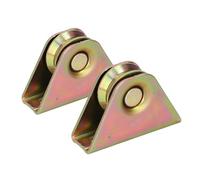2 pièces roulettes à rainure en V capacité de charge 330lbs 38mm type en V roue coulissante rail de voie à rouleaux poulie fixe rail de voie en acier allié poulie fixe pour