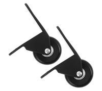 2 Pièces Roulettes Pivotantes pour Haut-parleur, Double Roulement | Remplacement Silencieux, Installation Facile Vis et Entretoises, pour Bases de Bagages et Systèmes Portables