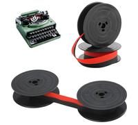 2 Pièces Rubans En Nylon Gr4 Pour Machine À Écrire, Ruban Machine A Ecrire, Ruban De Machine À Écrire Double Paquet, Compatibles Avec La Plupart Des Modèles (Noir Rouge)