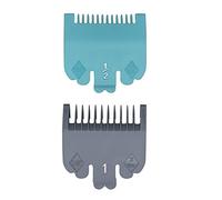 2 Pièces : Sabot Peignes with Stand Peignes-Guides Professionnels de Rechange - 1,5 mm (1/16") et 3 mm (1/8") - Compatibles avec les Tondeuses Wahl Magic Clip et Senior Super Taper(Multicolore)