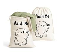 2 pièces Sac à Linge Sale, 60×80cm Sac Linge Sale Voyage, Laundry Bag, Sac Tissu Cordon, Convient Pour la Buanderie, les Voyages et les Dortoirs, Rangement et Rangement des Chambres