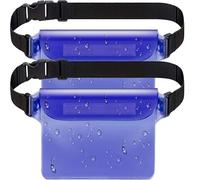 2 pièces Sac étanche Housse de protection pour téléphone portable pour les sports nautiques, H076 bleu + bleu