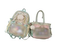 2 pièces Sacs à bandoulière sur le thème de la Culture Anime Japonaise Organisation Multi-Poches Construction Robuste pour Adolescents Adultes de Voyage étanche Spacieux