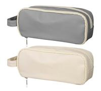 2 Pièces Sacs À Stylo Multi-Composants, Sacs À Stylo À Grande Capacité, Sacs À Stylo Étudiante, Fournitures Scolaires Et Fournitures De Stockage De Papeterie.