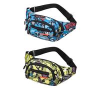 2 Pièces Sacs De Taille Camouflage, Sacs Pour Téléphone Portable Portables, Sacs De Taille De Sport, Sacs De Taille Multi-Compartiments, Sacs De Taille Hydrofuges