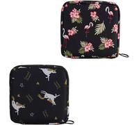 2 Pièces Sacs Rangement Serviettes Hygiéniques, Sac Portable Règles, Sacs Menstruation, Sac Féminin Pour La Première Période Avec Fermeture Éclair Pour Serviettes Et Autres Petits Objets
