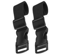 2 Pièces Sangle à Boucle de Valise Réglable en Nylon Noir | Léger, Robuste, Design Multifonction, pour Valise et Voyage, Fixation Pratique, Usage Extérieur