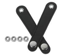 2 Pièces Sangle Accordéon à Soufflet avec Boucle, Cuir Pu Noir, 10 | Double Couche, Réglage Simple, Pose Rapide, Usage pour Enseignement et Entraînement Quotidien