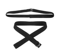 2 Pièces Sangle de Yoga Anneau Métal Non Élastique Réglable d Noir | Sangle Compacte en Toile, Usage Quotidien à Maison, pour Bras, Ventre et Jambes