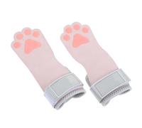2 Pièces Sangles D’haltérophilie en Cuir de Vache Rose