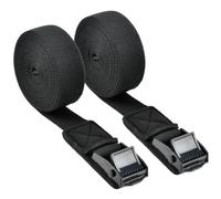 2 Pièces Sangles D'arrimage avec Rembourrage 2.5cm*2.9m Sangle Velo Porte Velo 250 kg Sangle de Fixation,Réglable Sangle Arrimage,Petite Sangle de Serrage pour Fixation Moto/Voiture/Porte Vélo/Bagage