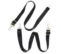 2 Pièces Sangles de Jambe, Réglables Élastiques | Nylon Noir, Crochets Métalliques Double Pivot, Boucle D’extrémité, pour Pâturage et Hiver