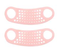2 Pièces Sangles de Lifting du Visage en Silicone Masque Menton | Ajustement Confortable, Usage Maison et Voyage, Maintien Ferme Peau du Visage