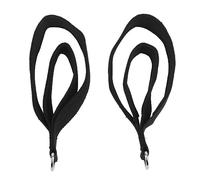 2 pièces sangles de Pilates à double boucle, antidérapantes pratiques Pilates double boucle anneau en D sangles d'exercice équipement de fitness et de yoga pour Reformer rembourré