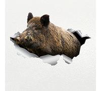 2 Pièces Sanglier Animaux de la Forêt Pour Voiture, Ordinateur Portable et Valise