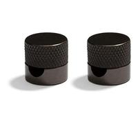 2 pièces - Sarè fixation murale, passe-câble en métal pour câble textile - Noir perle