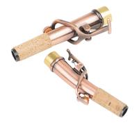 2 Pièces Saxophone Soprano Col de Rechange en Laiton Rouge Antique