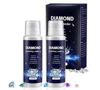 2 Pièces Scellant pour Peinture au Diamant avec Embout éponge, 2 x 120ml Séchage Rapide Colle Diamond Painting Transparente Pour Créer un Effet Scintillant et Anti-Chute des Diamants