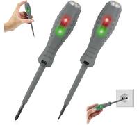 2 Pieces Screwdriver Voltage Tester 2 in 1,High Torque Strong Magnetic Screwdriver,Electricity Detector,Induction Electric Screwdriver,Responsive Electric Test Pen for Detection