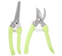 2 Pièces Sécateur de Jardin en Acier Inoxydable et PP | Haies et Petits Arbres, Coupe des Fleurs, Entretien du Verger, Outil Familial Pratique