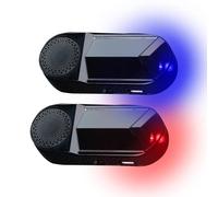 2 Pièces Semblant Alarme De Voiture-simulation D'alarme De Véhicule, Leurre De Lumière De Sécurité Solaire | Lampe De Sécurité Clignotante LED Antivol, Fausse Lampe D'avertissement Automatique, Lumièr