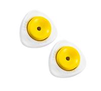 2 Pièces Séparateur D’œufs Blanc en Pp, Perceur de Coquille et
