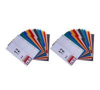 2 Pièces Séparateur de Page D’index A5 à 6 Anneaux, PP | Insertion Facile, Trous Renforcés, pour Cahier Mémo, Classement, Repérage Rapide, Format A5