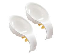 2 Pièces Séparateur D'œufs en Silicone à Clip | Poignée Ergonomique, Égouttage Pratique du Blanc, Adapté aux Œufs Crus et Fragments de Coquille, la Cuisine, Hôtel