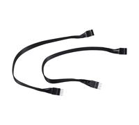 2 PièCes SéRies Carte MèRe HD Audio 9Pin Câble D'Extension Mâle à pour PC Bricolage Noir 30CM
