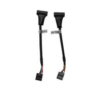 2 PièCes SéRies En-TêTe USB 3.0 Vers USB 2.0, Câble Adaptateur de Carte MèRe USB 3.0 Vers USB 2.0, 19 Broches USB3.0 Mâle Vers 9 Broches USB2.0