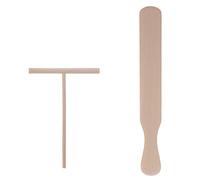2 PièCes SéRies Ustensiles de Cuisine à CrêPes Spatules de CrêPe en Bois et Ensemble D'éPandeur -Tortilla Rateau Pate à Tartiner Outils Ustensiles de Cuisine