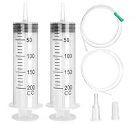 2 Pièces Seringue Alimentaire de Dosage 200 ml avec Tube,Grande Capacité