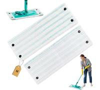 2 Pièces Serpillères de Rechange pour Leifheit Clean Twist M Micro Duo Microfibre 33x15cm Kit, pour Leifheit Clean Twist M Micro Duo Housses de Rechange, pour Décontamination, Tous Les Sols
