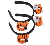 2 Pièces Serrage-tête Tigre, Accessoire de Déguisement Chic | Léger et Confortable, Finition Créative, pour Photos, Festivals et Tenues Enfantines Style Aléatoire