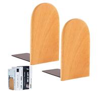 2 Pièces Serre Livre Bois 13 x 8 cm - pour l'école, Le Bureau et la bibliothèque - Bois de hêtre Cale Livre Etagere Serre-Livres Presse Livre Bloc Livre Bloque Livre Porte CD Décoratifs