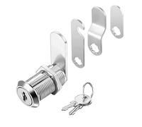 2 Pièces serrure boite aux lettres avec 5 Plaques de Verrouillage et 5 Clés, Verrou de Sécurité en Alliage de Zinc pour Boîte aux Lettres, Casier, Tiroir, Boîte à Outils, Meuble et Porte de Camping-Ca