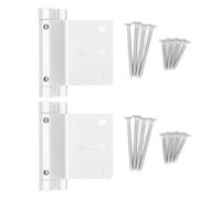 2 pièces serrure de sécurité de porte robuste à ressort serrure de renfort à l'épreuve des enfants résiste à une force de 800 lb pour la sécurité intérieure de la maison en