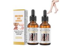 2 Pièces Sérum Éclaircissant pour Genoux et Coudes - Traitement Intensif contre les Taches Sombres et la Rugosité, Éclaircissement Naturel pour un Teint Radieux