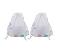 2 Pièces Serviette Jetable Visage en Coton Blanc, Douce | Usage Humide ou Sec, Retire Rouge à Lèvres, Traces de Maquillage, Sueur, Format Délicat