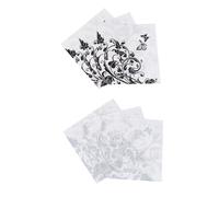 2 Pièces Serviettes de Table Imprimées Fleurs et Insectes | Pâte de Bois, Usage Repas et Table, Couleurs Chic, pour Réunions Familiales et Petits Déjeuners