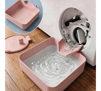 2 pièces/Set Bac de récupération d'eau universel pour machine à laver avec plaque de guidage, bac de récupération des débordements de drainage pour machine à laver à chargement frontal, boîte de récup