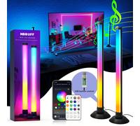 2 pièces/set Bande lumineuse LED RVB+IC, Veilleuse LED intelligente, Décoration de maison, Plus de 200 modes de scène et 16 millions de couleurs, 3 modes de contrôle, Mode de synchronisation musicale 
