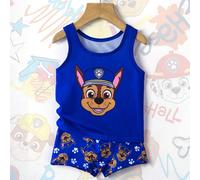 2 pièces/Set Ensemble Gilet et Caleçon pour Jeune Garçon, Série de Collaboration Mignonne 6Y,7Y,4Y,5YCartoonPolyester