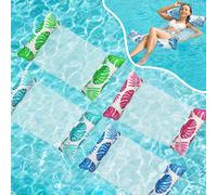 2 pièces/set Flotteur de piscine style hamac pour adultes, tapis de flottaison gonflable multifonctionnel 4-en-1, hamac d'eau en PVC flottant de loisirs, flotteur de piscine gonflable, accessoires de 