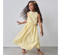 2 pièces/Set Jeune fille Débardeur décontracté + Set jupe 6Y,7Y,4Y,5YPlantesPolyester