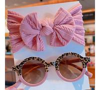 2 pièces/set Nouveaux bandeau cheveux bébé filles garçons mignon couleur unie 2 styles nœud papillon, lunettes rondes pour enfants, accessoires pour cheveux, juste la carte, pas d'expédition Taille Un
